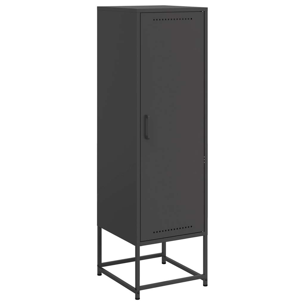 vidaXL Skříň highboard černá 36 x 39 x 123 cm ocel