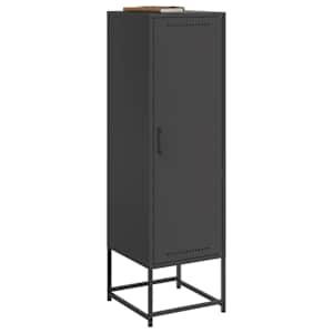 Skříň highboard černá 36 x 39 x 123 cm ocel - obrázek 4