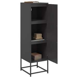 Skříň highboard černá 36 x 39 x 123 cm ocel - obrázek 5