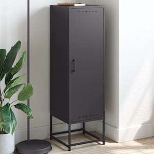 Skříň highboard černá 36 x 39 x 123 cm ocel - obrázek 1
