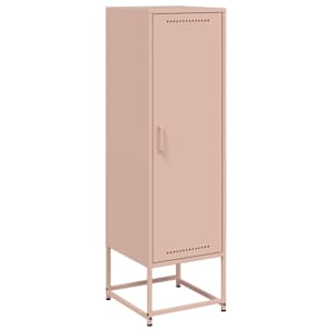 Skříň highboard růžová 36 x 39 x 123 cm ocel - obrázek 2