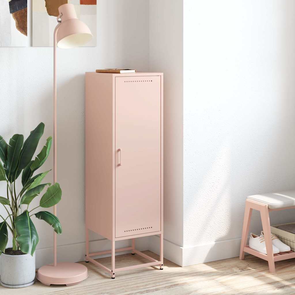 Thumbnail - vidaXL Highboard Rosa 36x39x123 cm Stahl