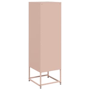 Skříň highboard růžová 36 x 39 x 123 cm ocel - obrázek 8