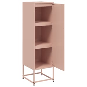 Skříň highboard růžová 36 x 39 x 123 cm ocel - obrázek 9