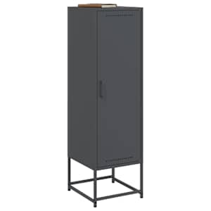Skříň highboard antracitová 36 x 39 x 123 cm ocel - obrázek 4