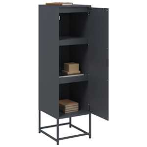 Skříň highboard antracitová 36 x 39 x 123 cm ocel - obrázek 5