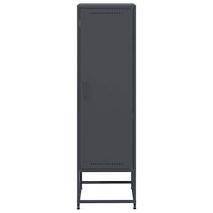 Skříň highboard antracitová 36 x 39 x 123 cm ocel - obrázek 6