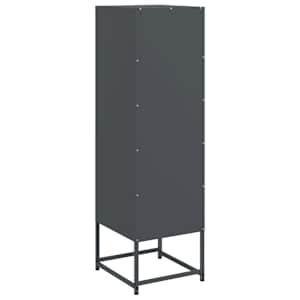 Skříň highboard antracitová 36 x 39 x 123 cm ocel - obrázek 8