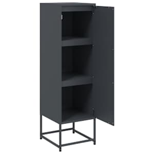 Skříň highboard antracitová 36 x 39 x 123 cm ocel - obrázek 9