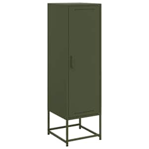 Skříň highboard olivově zelená 36 x 39 x 123 cm ocel - obrázek 2