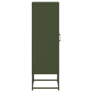 Skříň highboard olivově zelená 36 x 39 x 123 cm ocel - obrázek 7