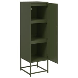 Skříň highboard olivově zelená 36 x 39 x 123 cm ocel - obrázek 9