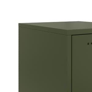 Skříň highboard olivově zelená 36 x 39 x 123 cm ocel - obrázek 11