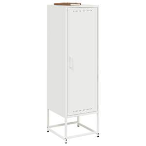 Skříň highboard bílá 36 x 39 x 123 cm ocel - obrázek 4
