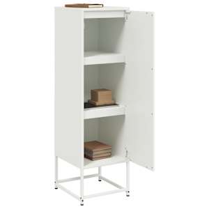 Skříň highboard bílá 36 x 39 x 123 cm ocel - obrázek 5