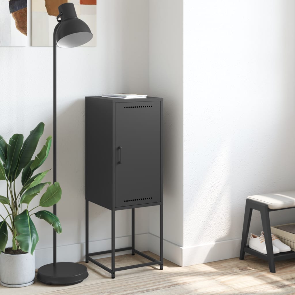 Thumbnail - vidaXL Highboard Schwarz 36x39x107 cm Stahl