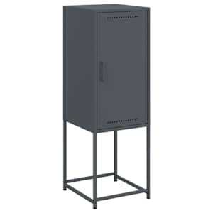 Skříň highboard antracitová 36 x 39 x 107 cm ocel - obrázek 2