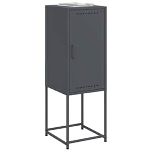 Skříň highboard antracitová 36 x 39 x 107 cm ocel - obrázek 4