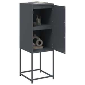 Skříň highboard antracitová 36 x 39 x 107 cm ocel - obrázek 5