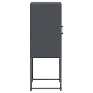 Skříň highboard antracitová 36 x 39 x 107 cm ocel - obrázek 7