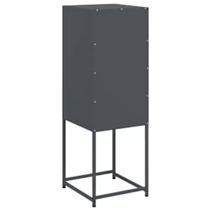 Skříň highboard antracitová 36 x 39 x 107 cm ocel - obrázek 8