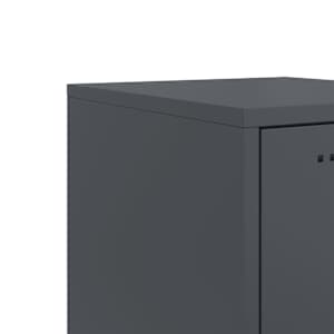Skříň highboard antracitová 36 x 39 x 107 cm ocel - obrázek 11