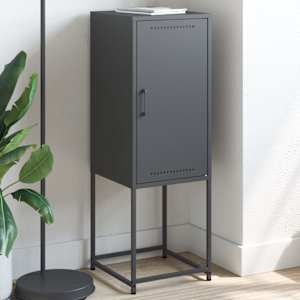 Skříň highboard antracitová 36 x 39 x 107 cm ocel - obrázek 1