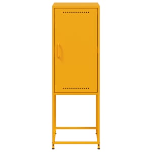 Skříň highboard hořčicově žlutá 36 x 39 x 107 cm ocel - obrázek 6