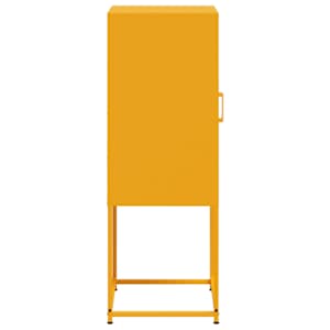 Skříň highboard hořčicově žlutá 36 x 39 x 107 cm ocel - obrázek 7