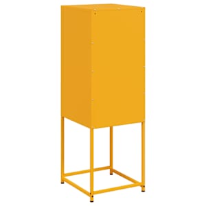 Skříň highboard hořčicově žlutá 36 x 39 x 107 cm ocel - obrázek 8