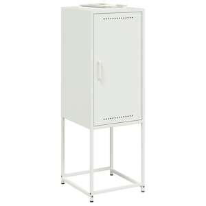 Skříň highboard bílá 36 x 39 x 107 cm ocel - obrázek 4