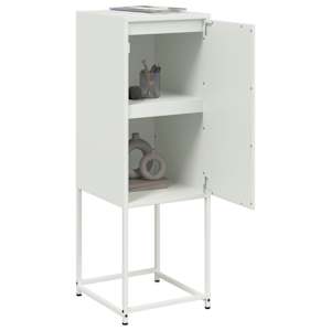 Skříň highboard bílá 36 x 39 x 107 cm ocel - obrázek 5