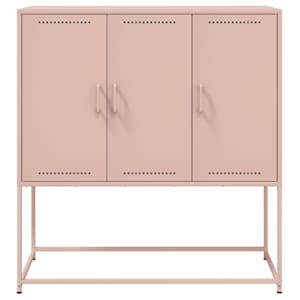 Skříň highboard růžová 100,5 x 39 x 107 cm ocel - obrázek 6