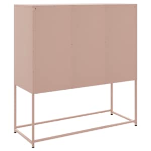 Skříň highboard růžová 100,5 x 39 x 107 cm ocel - obrázek 8