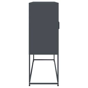 Skříň highboard antracitová 100,5 x 39 x 107 cm ocel - obrázek 7