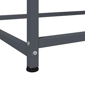 Skříň highboard antracitová 100,5 x 39 x 107 cm ocel - obrázek 11