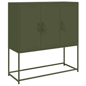 vidaXL k&otilde;rge kapp, oliiviroheline, 100,5x39x107 cm, teras