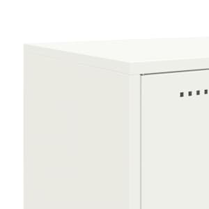 Skříň highboard bílá 100,5 x 39 x 107 cm ocel - obrázek 12