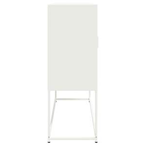 Skříň highboard bílá 100,5 x 39 x 107 cm ocel - obrázek 7