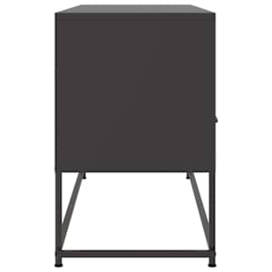 TV skříňka černá 100,5 x 39 x 60,5 cm ocel - obrázek 7