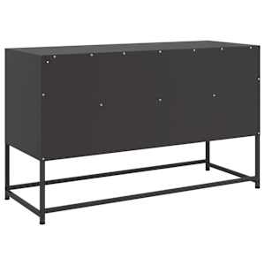 TV skříňka černá 100,5 x 39 x 60,5 cm ocel - obrázek 8