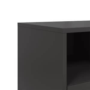 TV skříňka černá 100,5 x 39 x 60,5 cm ocel - obrázek 10