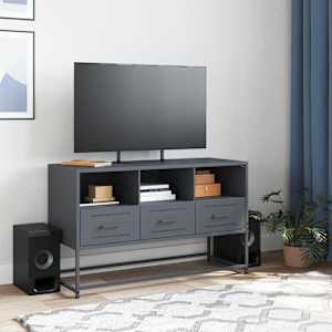 TV skříňka antracitová 100,5 x 39 x 60,5 cm ocel - obrázek 3