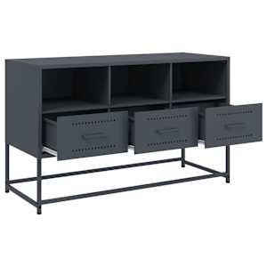 TV skříňka antracitová 100,5 x 39 x 60,5 cm ocel - obrázek 9
