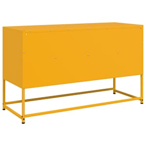 TV skříňka hořčicově žlutá 100,5 x 39 x 60,5 cm ocel - obrázek 8