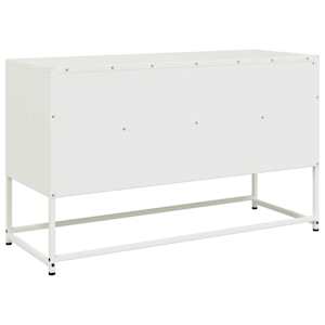 TV skříňka bílá 100,5 x 39 x 60,5 cm ocel - obrázek 8