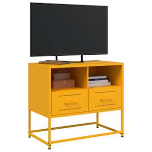 TV skříňka hořčicově žlutá 68 x 39 x 60,5 cm ocel - obrázek 5