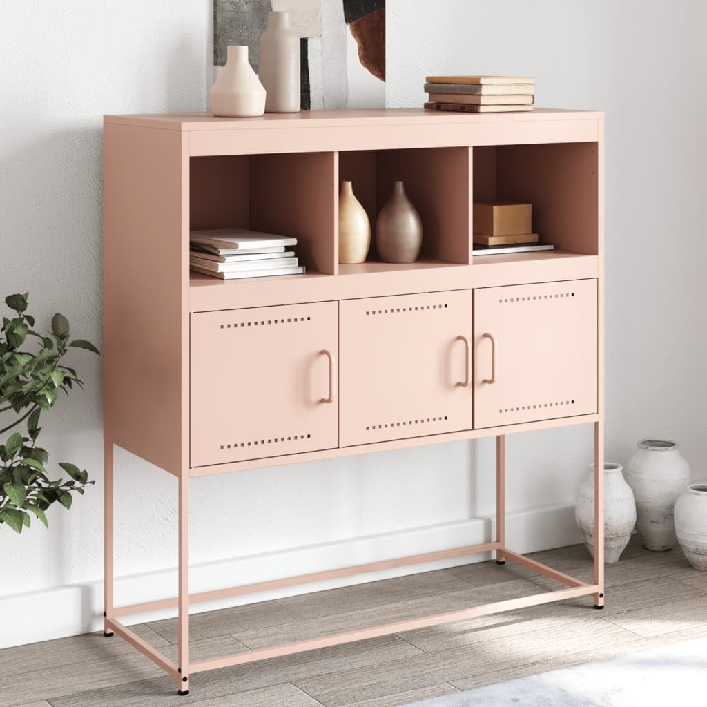 Thumbnail - vidaXL Sideboard Rosa 100,5x39x107 cm Stahl