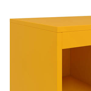 Příborník hořčicově žlutý 100,5 x 39 x 107 cm ocel - obrázek 12
