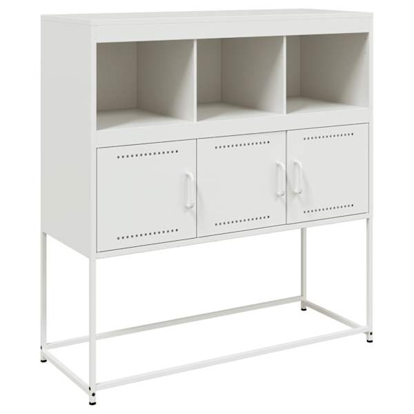 vidaXL puhvetkapp, valge, 100,5x39x107 cm, teras